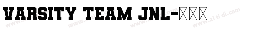 Varsity Team JNL字体转换